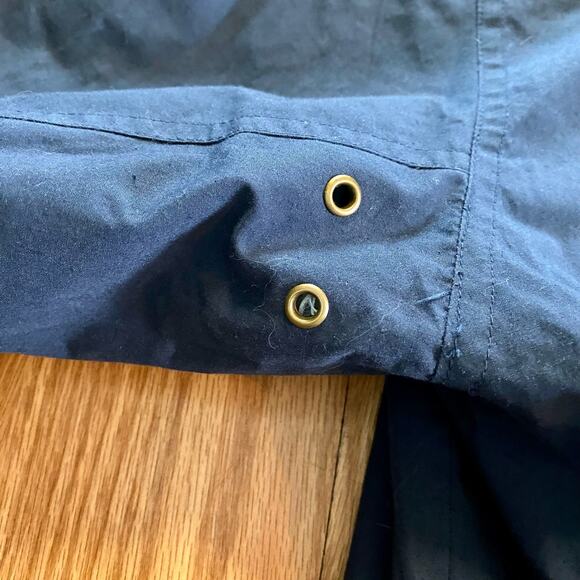 Castaways Vintage Blue Nautical Stripe Windbreaker Jacket Unisex Mens XLarge - Picture 7 of 16